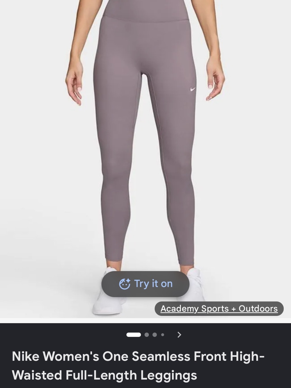Nike Women's One Seamless High-Waisted Leggings - Mauve